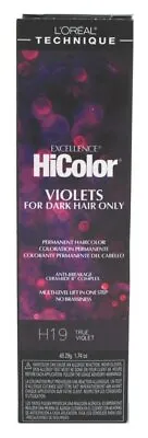 L'oreal Excellence Permanent Creme Hicolor H19 True Violet 1.74oz • $8.70