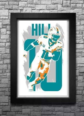 TYREEK HILL Art Print/poster MIAMI DOLPHINS FREE S&H! JERSEY • $11.99