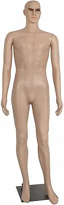 Used Male Mannequin Display Full Body Head Turns Dress Form With Base 73 In • $76.99