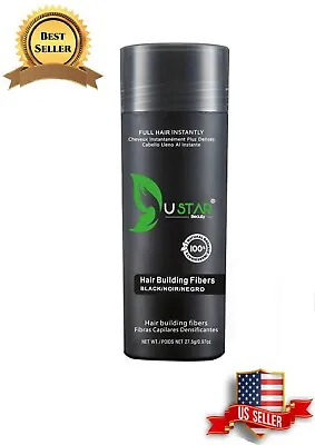 Ustar BLACK Hair Building Fibers 0.97oz Free Shipping • $22.99