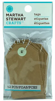 Martha Stewart Crafts Kraft Tags With Strings Attached • $3.99
