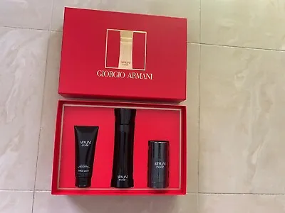 Brand New Armani Code Mens Gift Set 125ml Edt 75ml Shower Gel & Deodorant NEW • £87.99