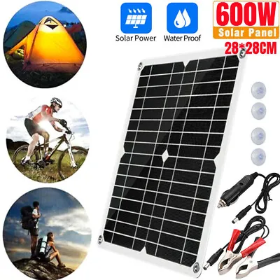£21.58 • Buy 80W Solar Panel Power 100A Controller Car Outdoor Camping Hike Phone Portable