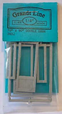 Grandt Line O #3632 Double Door W/Windows & Transom -- Scale 70 X 90  178 X 229c • $2.97