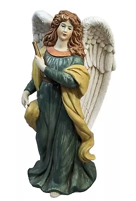  Large Hand Painted Romantic Angel Resin Figurine 11  O'WELL ANGEL STATUE • $35