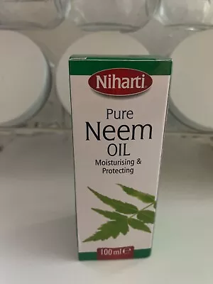 Neem Oil For Niharti Pure Neem Oil 100ML A Volatile Oil Obtained From The Neem P • £5.99