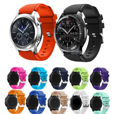 Rubber Silicone Sport Strap Watch Band Fr Samsung Galaxy Watch SM-R800 46MM / S3 • $8.99