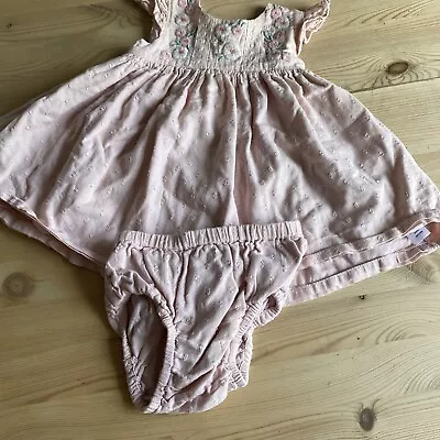 Baby Girl  Pink Frilly Dress And Pants 0-3 Months • £2.50