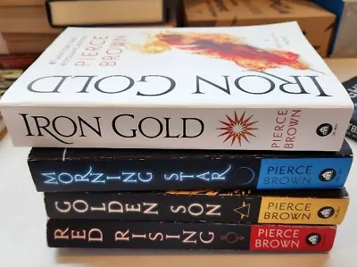 Red Rising Trilogy 3 Book Set : Red Rising Golden Son Morning Star + Iron Gold • $20