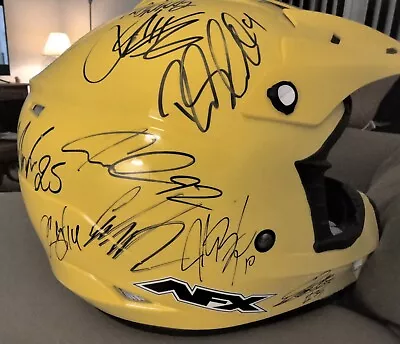 JETT LAWRENCE Carmichael ELI TOMAC Chad Reed WEBB Villopoto+ Signed MotoX Helmet • $1599