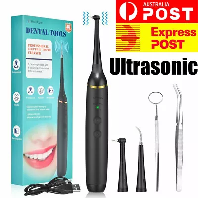 $26.90 • Buy Electric Ultrasonic Dental Calculus Remover Tartar Scaler Tooth Cleaner AU SALE