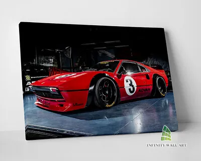 Red Ferrari Canvas Art Wall Art Print Picture Sports Cars Framed Decor -E349 • £10.18