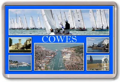 FRIDGE MAGNET - COWES - Large - Isle Of Wight TOURIST • £1.55