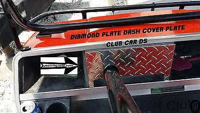 $17.81 • Buy Club Car Ds Golf Cart Highly Polished Aluminum Diamond Plate Dash Cover