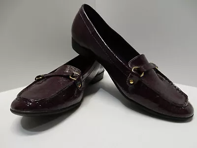 Women's Classique Loafers/flats - Lightly Textured - Light Wine Color - Size 8 • $34.95