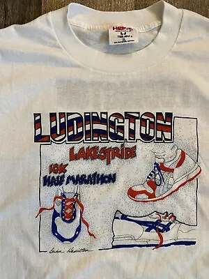 Vintage Long Sleeve T Shirt 1991 ASICS Running Shoes On Front Pepsi Logo On Back • $15