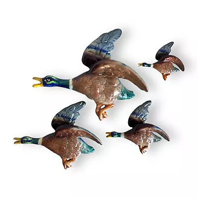 £350 • Buy 4 X Vintage Antique Porcelain Sylvac FLYING MALLARD DUCK WALL PLAQUES