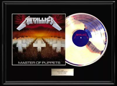 Metallica Master Of Puppets Gold Silver Platinum Toned Record Vinyl Lp Non Riaa • $195