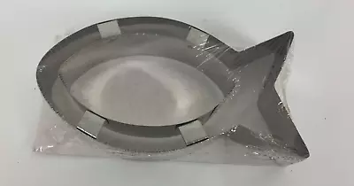 £13.30 • Buy Williams Sonoma Metal Cookie Cutter Fish Shape Silver Pastry Baking Portugal NEW