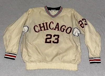 Vintage 90’s Chicago Bulls #23 Pullover Windbreaker Sweatshirt • $19.99