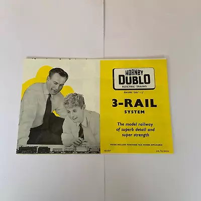 Hornby Dublo 3 Rail System Gauge OO Catalogue Leaflet 7th Edition • £5.99