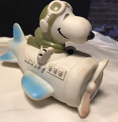 Vintage Snoopy Airplane Squeak Toy Flying Ace Red Baron Vintage Snoopy 1958-66 • $26.99