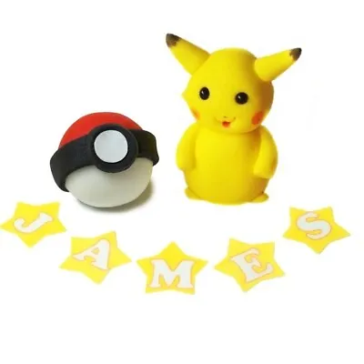 £6.99 • Buy Pokemon Cake Toppers Edible Party Decorations Birthday Icing