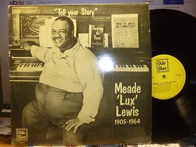 MEADE LUX LEWIS  Tell Your Story  LP  NM/EX Woc Netherlands 1975 • $13.50