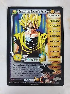 Dbz Ccg Score Goku The Galaxy’s Hero 159 Ultra Rare World Games Saga • $764.99