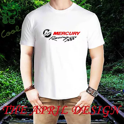 New Fashion Tee Mercury Marine Logo Racing Boats Yatch Mens T-shirt USA • $16.99