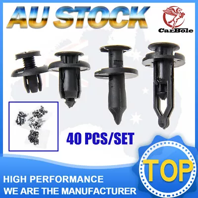 Set Of 40 Pcs Car Body Bumper Push Pin Rivet Retainer Trim Moulding Clip Parts • $14.99