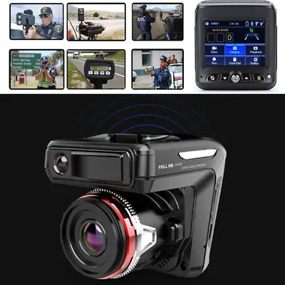 2in1 HD 1080P Car DVR Detector Camera Video Recorder Dash Cam Radar Laser Speed • $39.79