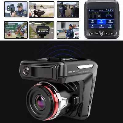 HD 1080P 2in1 Car DVR Detector Camera Video Recorder Dash Cam Radar Laser Speed • $36.99