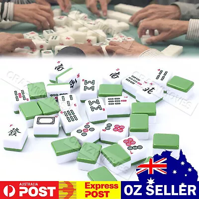 MahJong Travel Set 144 Tiles Set With Sign Play Game Box Instruction VIC • $37.94