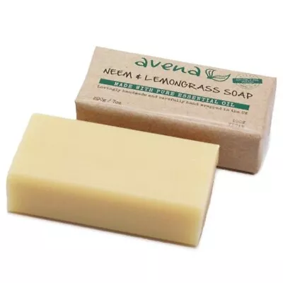 Neem Oil And Lemongrass Soap 200g Natural - Natural Cleansing With A Refreshing • £9.99