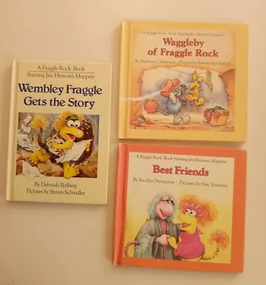 Fraggle Rock 3 Book Lot. Starring Jim Henson's Muppets. Hardcover Vintage • $10.95