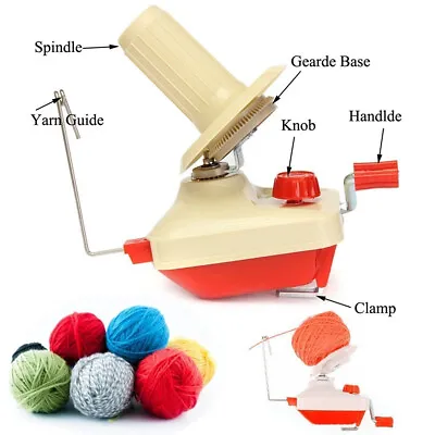 £15.98 • Buy Swift Yarn Fiber String Ball Wool Winder Holder Hand Operated Winding Machine 