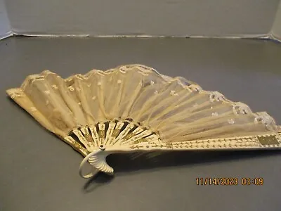 Vintage Lace Hand Fan • $9.50