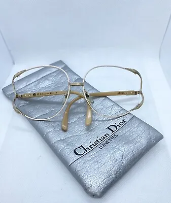 Vintage Christian Dior Glasses Light Pink Gold Tone Defects Read Description • $29.99