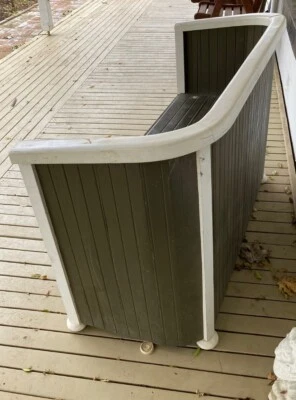 $149.99 • Buy Original Antique Vintage 1920 Art Deco Style Bench Booth Seat Outdoor Furniture 