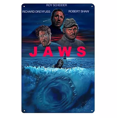 Jaws Retro Horror Movie Metal Poster Tin Sign - 20x30cm Plate • $14.90