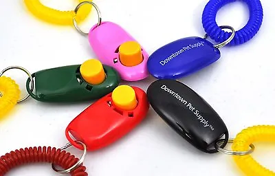 $7.49 • Buy Big Button Clicker With Wrist Band For Training Dogs, Cats, Horses, Pets