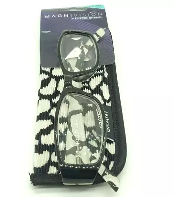 Foster Grant +1.50 Tatum Blk Magnivision Fashion Reading Glasses With Case New  • $6.50