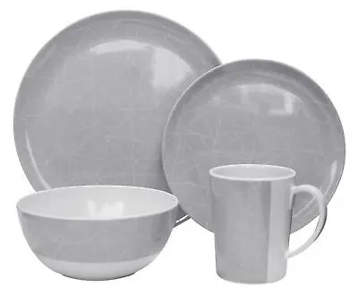 Outdoor Revolution Standard 16pcs Melamine Plate Bowl And Mug Set-Fracture • £25.95