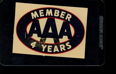 4 Year Member AAA Automobile Association Decal Sticker • $10