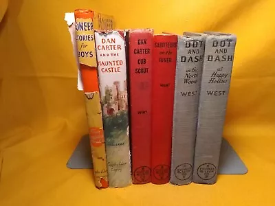 Lot Of 6 Mildred Wirt Dorothy West Pioneer Stories Cupples & Leon Hardcover • $29.99