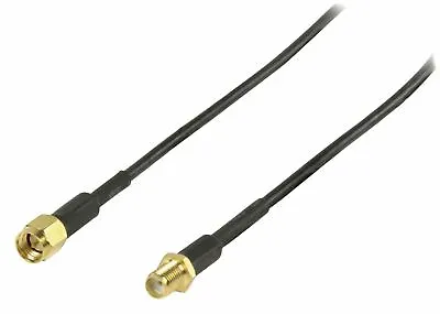 £8.42 • Buy 5m SMA Male To Female Coaxial Extension Cable Antenna Aerial Black