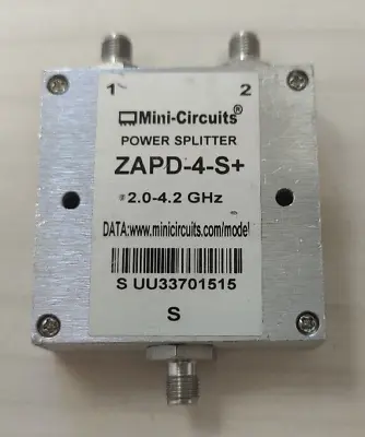 Mini Circuits 2-Way Power Splitter ZA4PD-4-S+ Used  2- 4.2 GHz SMA • $35