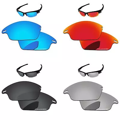 PapaViva POLARIZED ETCHED Replacement Lenses For-Oakley Fast Jacket OO9097 • $59.80