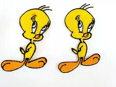 Lot Of 2 X Cloth Patch Motif Applique  - Tweety Bird • $5.99